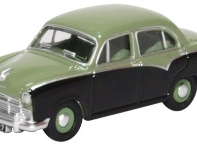 Oxford Diecast 76MO007 Morris Oxford III - Sage Green / Twilight Grey