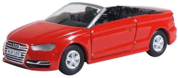 Oxford Diecast 76S3003 Audi S3 Cabriolet - Misano Red