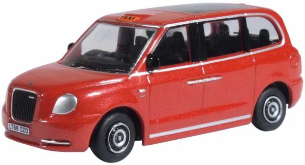 Oxford Diecast 76TX5002 LEVC TX Taxi - Electric Taxi Tupelo Red