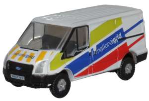 Oxford Diecast NFT035 Ford Transit Van Mkv SWB Low Roof - National Grid N Scale