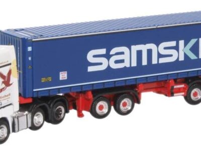 Oxford Diecast NMB004 Mercedes Actros D-TEC Combitrailer Trailer - John Mitchell N Scale