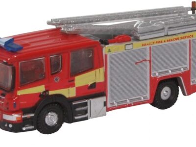 Oxford Diecast NSFE007 Scania Pump Ladder Fire Appliance - Surrey Fire & Rescue Service N Scale