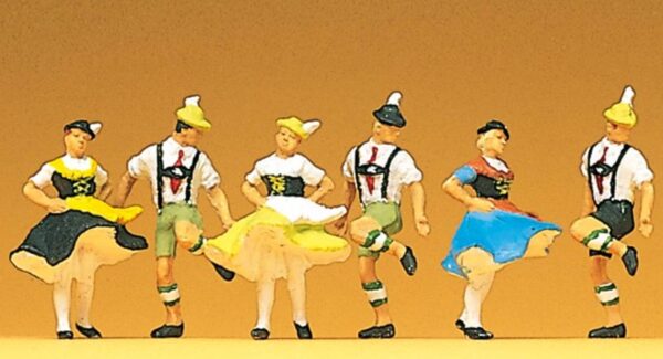 Preiser 10240 Bavarian Folk Dancers HO Gauge Figures