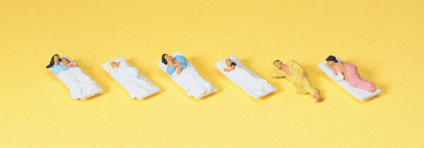 Preiser 10300 Passengers on Beds HO Gauge Figures