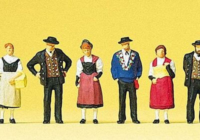 Preiser 10509 Swiss National Costumes of canton Uri HO Gauge Figures