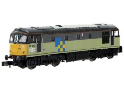 Dapol 2D-001-007 Class33/0 Diesel Locomotive 33042 Tripe Grey Construction Sector N Gauge