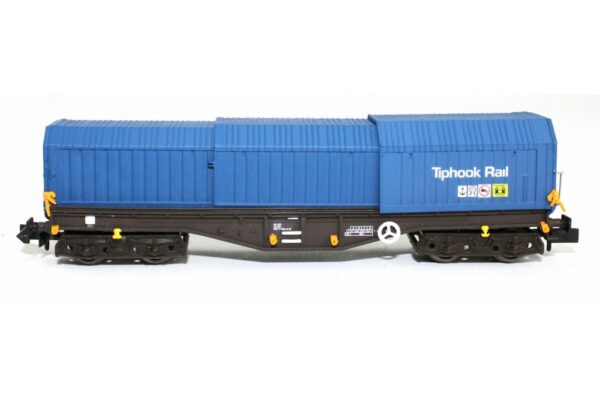 Dapol 2F-039-009 Telescopic Hood Wagon Tiphook Blue No. 33 70 0899 046-3 N Gauge