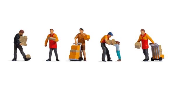 Noch 15069 Parcel Carriers (6) Figure Set HO Scale