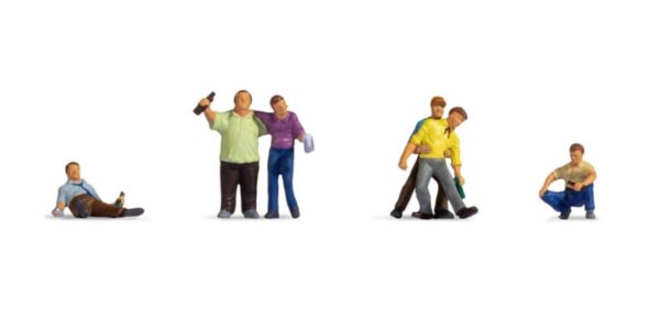 Noch 15559 Drunk People (6) Figure Set HO Scale