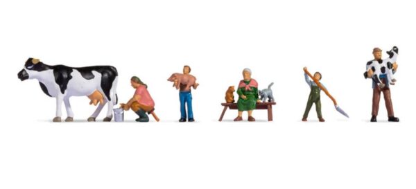 Noch 15609 Cattle Farming Family & Accessories HO scale Figures