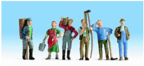 Noch 15614 Wine Growers (6) Figure Set HO Scale