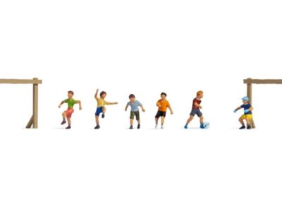 Noch 15817 Children Playing Football (6) Figure Set HO Scale