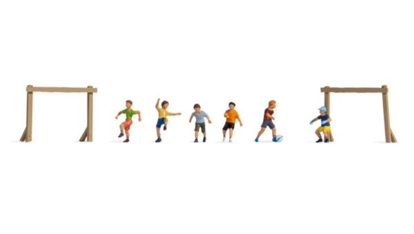 Noch 15817 Children Playing Football (6) Figure Set HO Scale