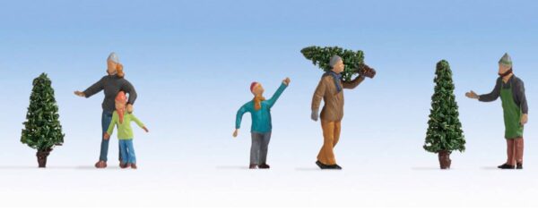 Noch 15927 Selling Christmas Trees HO scale Figures