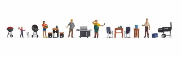 Noch 16200 Themed Figure Set Barbecue Party HO scale Figures