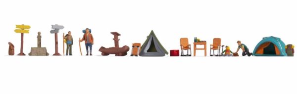 Noch 16201 Themed Figure Set Camping HO Scale