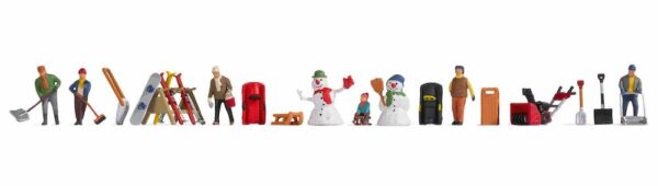 Noch 16220 Themed Figure Set Winter Day HO Scale