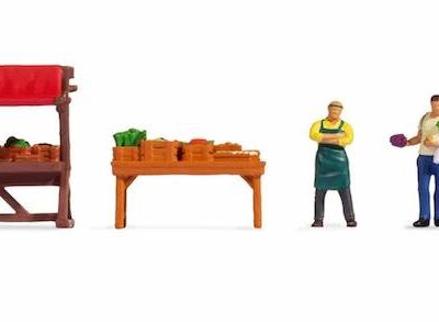 Noch 16225 Themed Figure Set Vegetable Stall HO Scale