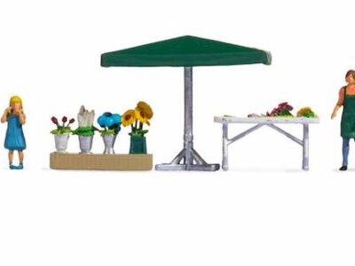 Noch 16227 Themed Figure Set Flower Stall HO Scale