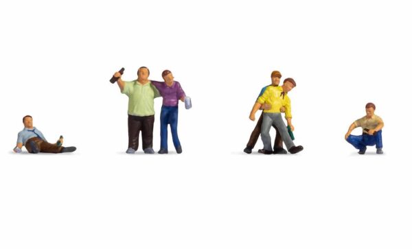 Noch 36559 Drunk People (6) Figure Set N Gauge