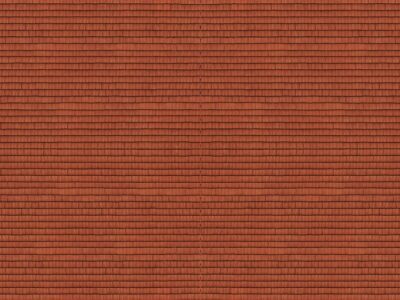 Noch 56965 3D Cardboard Sheets Roof Tiles - Red - N Scale