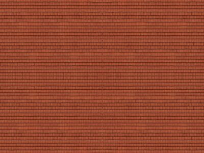 Noch 56965 3D Cardboard Sheets Roof Tiles - Red - N Scale