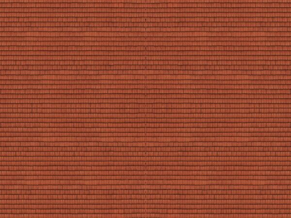 Noch 56965 3D Cardboard Sheets Roof Tiles - Red - N Scale