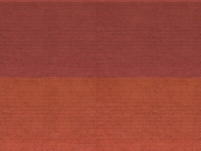 Noch 56970 3D Cardboard Sheets Plain Tiles - Red - N Scale