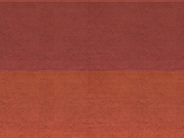 Noch 56970 3D Cardboard Sheets Plain Tiles - Red - N Scale