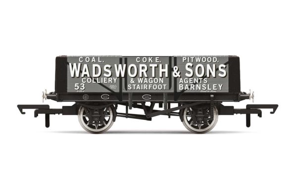 Hornby R60024 5 Plank Wagon, Wadsworth & Sons