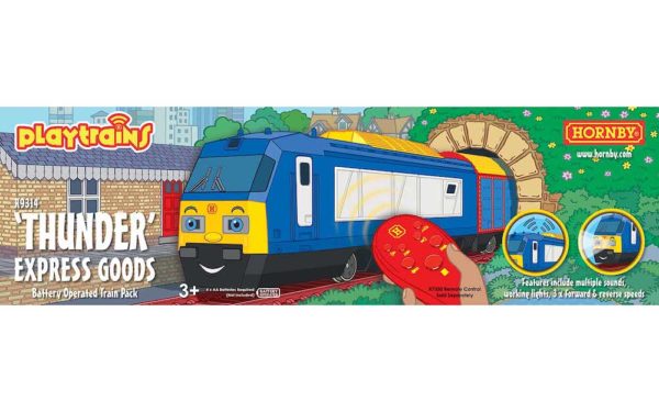 Hornby R9314 Playtrains - Thunder Express Goods Battery Operated Train Pack