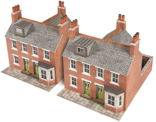 Metcalfe PN103 Terrace Houses in Red Brick Kit - 2021 Design N Scale