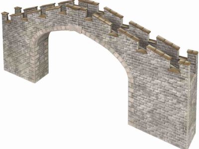 Metcalfe PO296 Castle Wall Bridge OO/HO Scale Kit