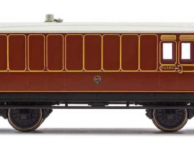 Hornby R40072 LB&SCR, 4 Wheel Coach, Passenger Brake 102