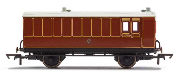 Hornby R40072 LB&SCR, 4 Wheel Coach, Passenger Brake 102