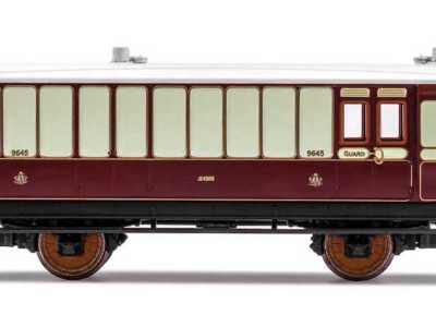 Hornby R40076 LNWR, 4 Wheel Coach, Passenger Brake, 9645