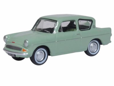 Oxford Diecast 76105010 Ford Anglia Car - Spruce Green