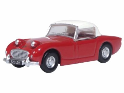 Oxford Diecast 76AHF001 Austin Healey Car - Frogeye Sprite Cheery Red