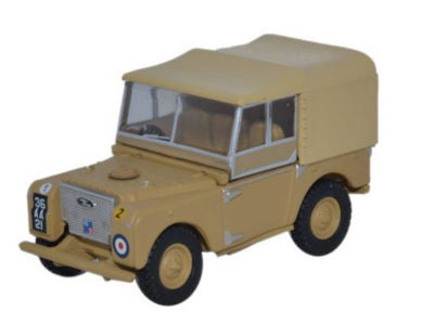 Oxford Diecast 76LAN180008 Land Rover Series 180' Canvas - 34th Light AA Reg, RAF Firdan