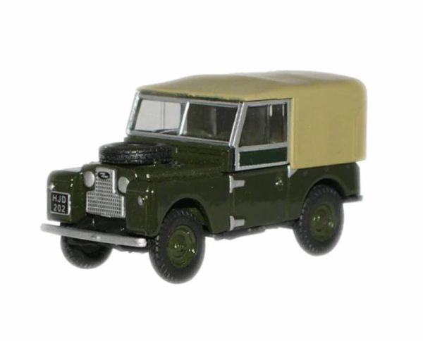 Oxford Diecast 76LAN188009 Land Rover 88' Canvas - Green & Bronze