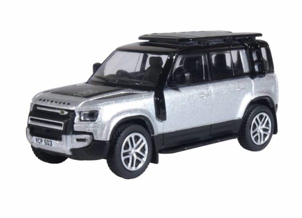 Oxford Diecast 76ND110001 New Defender 110 - Silver / Grey