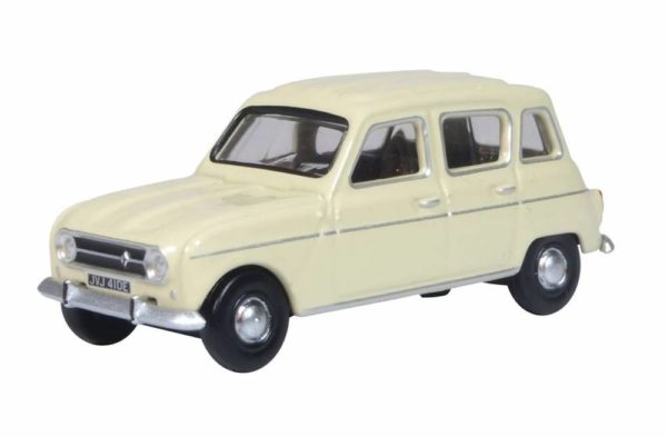 Oxford Diecast 76RN001 Renault 4 Car - Beige