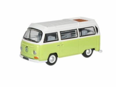 Oxford Diecast 76VW012 VW Camper Open - Lime Green / White