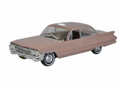 Oxford Diecast 87CSD61001 Cadillac Sedan Deville Car 1961 - Topaz Metallic 1/87 Scale
