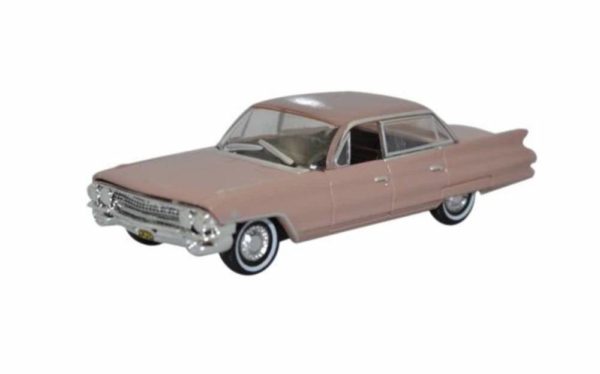Oxford Diecast 87CSD61001 Cadillac Sedan Deville Car 1961 - Topaz Metallic 1/87 Scale