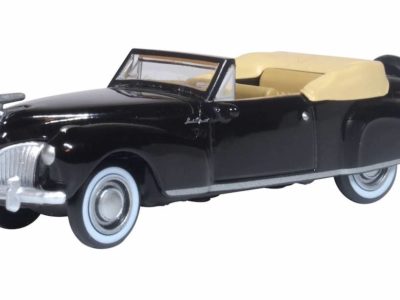 Oxford Diecast 87LC41006 Lincoln Continental Car 1941 - Black and Tan 1/87 Scale