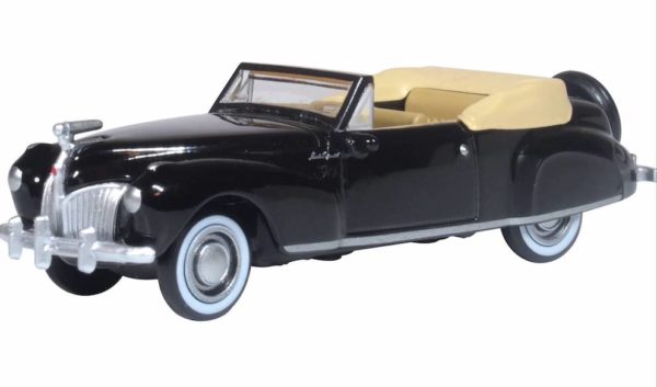 Oxford Diecast 87LC41006 Lincoln Continental Car 1941 - Black and Tan 1/87 Scale