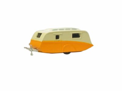 Oxford Diecast NCV001 Caravan - Orange & Cream N Scale