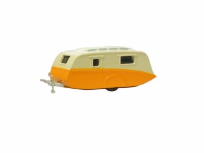 Oxford Diecast NCV001 Caravan - Orange & Cream