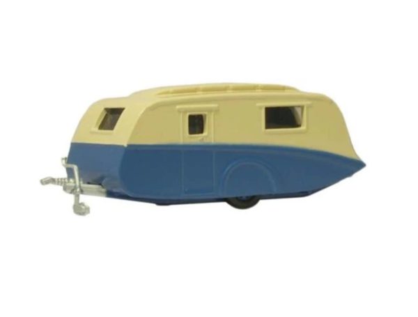 Oxford Diecast NCV002 Caravan - Blue & Cream